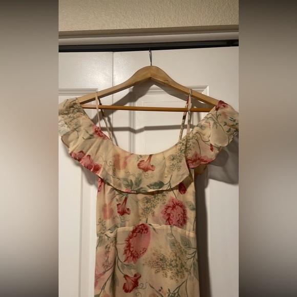 Reformation Odessa off the shoulder Dress "Botany" Floral 2 - Picture 3 of 15
